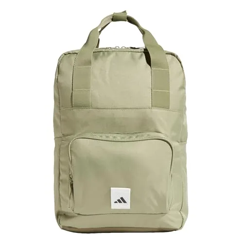 adidas Prime Khaki Sport-Schulrucksack - Grün - Robuster Rucksack für Schule und Freizeit, aus 100% recyceltem Polyester, mit gepolstertem Laptop-Fach und verstellbaren Schultergurten für optimalen Tragekomfort.