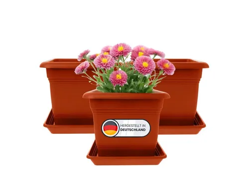 Centi Pflanzkübel Großer Pflanzkübel 48x48 wetterfest 3er-Set (3er-Set)