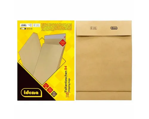 Idena Spiel Idena Premium Faltentaschen B4 braun in braun von Idena