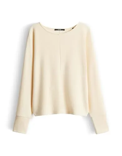 someday Damen Sweatshirt UTIBBY Texture Loose - Buttercream, Größe 38 - Das someday Sweatshirt ist perfekt für jeden Anlass. Mit seinem lässigen Schnitt und dem angenehmen Viskosemix bietet es hohen Tragekomfort und vielseitige Kombinationsmöglichkeiten für den Alltag.
