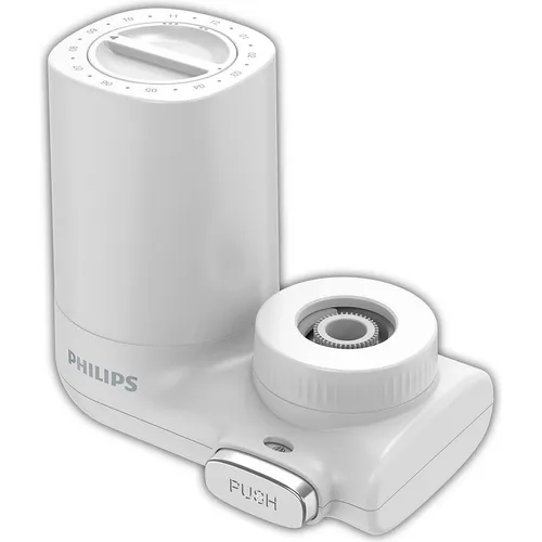 Philips Water AWP3703 - Wasserhahnfilter mit 1000 Litern Fassungsvermögen, schneller Wasserfluss von 2 Litern pro Minute und einfache Montage