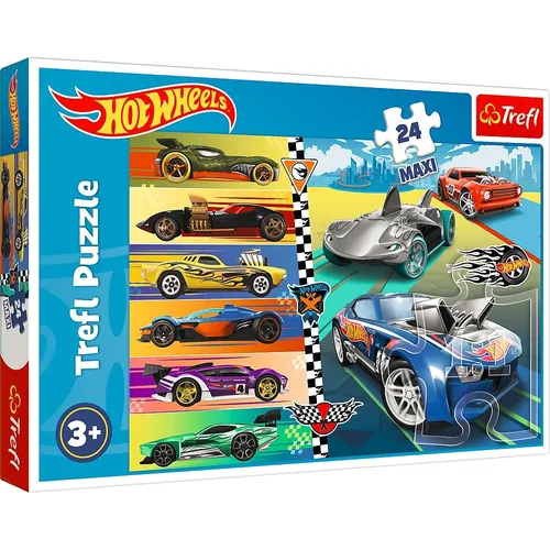 Puzzle 24 elements Maxi Speed Cars Hot Wheels Trefl 5900511143621