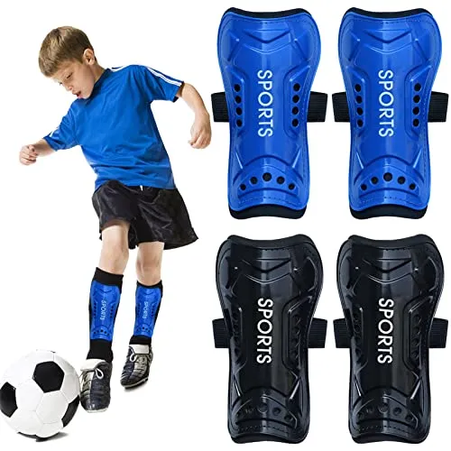 Paar Schienbeinschoner Kinder Schienbeinschoner Fußball Jugendgrößen Kind Fußball Shin Pads Schienbeinschoner Kinder mit Knöchelschutz 2