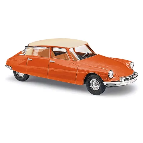 Busch H0 48019 Citroën DS19 zweifarbig, Orange/Creme / 1:87