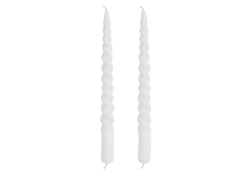 coco+cozy Tafelkerze Stabkerze Lene, weiß, 7 h Brenndauer, weiß
