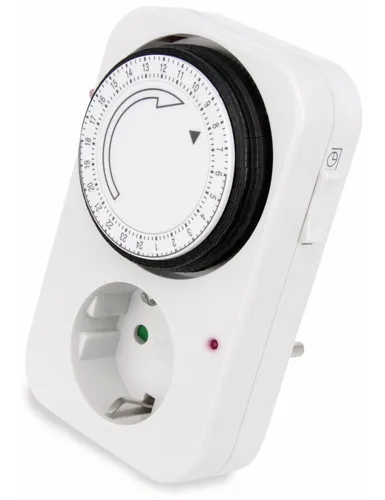 ZU-12A Analoge 24-Stunden Zeitschaltuhr | 3500 W Schaltleistung | 15 Min