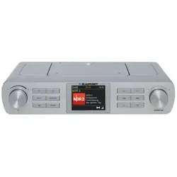Küchenradio KRD 100 silber - DAB+ und UKW PLL Radio mit 24' Farbdisplay, Bluetooth 5.0 und praktischen Timer & LED Licht – ideal für jede moderne Küche.