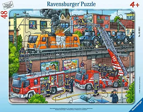 Ravensburger Feuerwehreinsatz an den Bahngleisen (48 Teile) (05093)