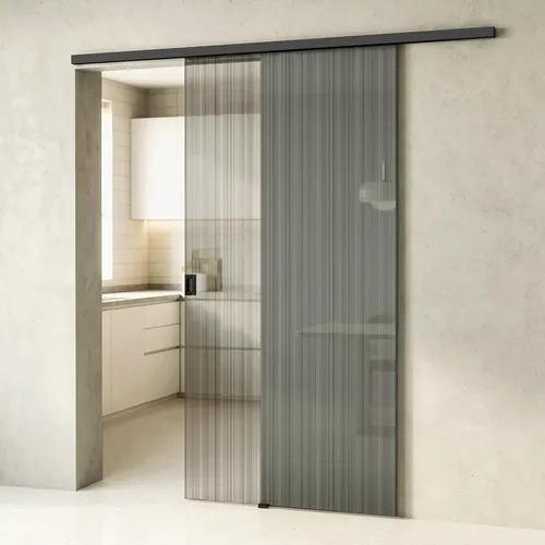 doporro Glasschiebetür Softclose 102,5 x 205 cm – Elegantes Design mit Sicherheitsglas - Elegante Glasschiebetür 8mm ESG-Sicherheitsglas, ideal für platzsparende Raumlösungen. Einfache Montage, inklusive Zubehör. Perfekt für eine stilvolle Raumerneuerung!
