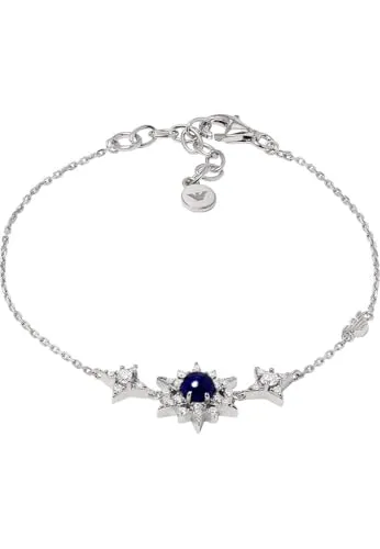 Emporio Armani Damenarmband aus Sterlingsilber - Elegantes Armband aus poliertem Sterlingsilber mit Karabinerverschluss, ideal für jeden Anlass und ein zeitloses Accessoire für stilbewusste Frauen.
