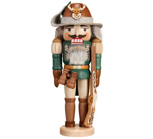 Zeidler Holzkunst Nussknacker Förster - Höhe: 41 cm - Handarbeit aus dem Erzgebirge, (1-tlg), Handarbeit aus dem Erzgebirge