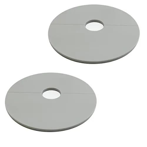 Rosetten Abdeckung für Rohre, Heizungen, Geländer - EINFACHE MONTAGE, Rohrverkleidung MADE IN GERMANY - Rohrmanschetten Weiss/Grau/Schwarz | Heizungsrohr Verkleidung, Rohrabdeckung Blende Manschette