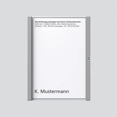 Siedle Namensschilder von Siedle&Söhne Namensschild Erweiterungskomponente