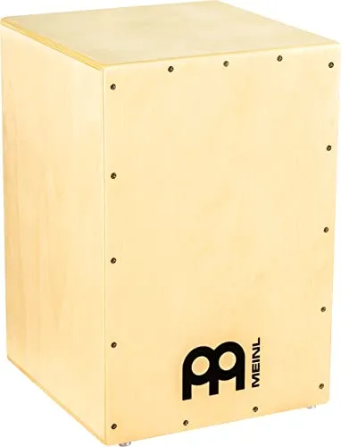 Meinl HCAJ1NT Cajon - Hochwertiges Percussion-Instrument - Percussion Cajon aus Gummibaumholz mit Sizzleeffekt, ideal für Einsteiger und Profis. Hochglanz lackiert und mit Antirutsch-Oberfläche für besten Halt.