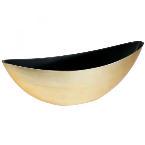 Pflanzschale Gold Oval Deko Jardiniere für Blumen 39cm