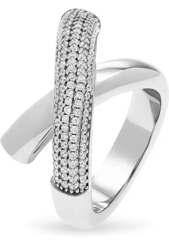 JETTE Damenring 925er Silber mit 140 Zirkonia von JETTE