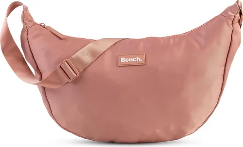 Bench Umhängetasche - Nylon in Rosa - Damen Umhängetasche aus strapazierfähigem Twill Nylon, ideal für den Alltag; Maße: 39x25x10cm im praktischen Querformat.