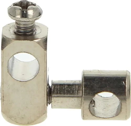 tecuro Doppel-Gelenkstück, Messing verchromt - zur Montage an Ablaufgarnitur