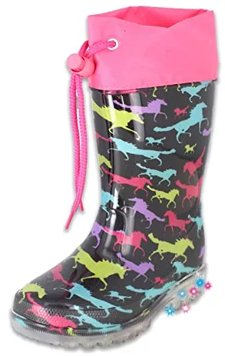 Beck M dchen Blinking Horses Rain Boot, Mehrfarbig, 31 EU
