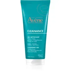 Avène Cleanance Cleansing Gel 200 ml - Gesichtsreinigung für fettige Haut, reinigt sanft und reguliert die Talgproduktion für ein mattes Hautbild.