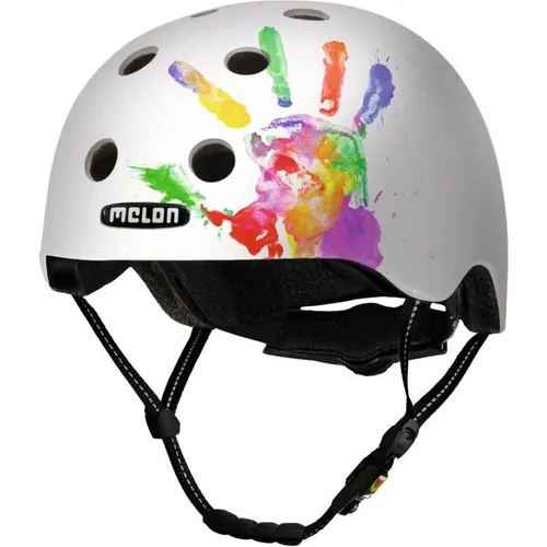 Melon Fahrradhelm »Handprint« – Sicherer Cityhelm für die ganze Familie - Fahrradhelme: Leichter und individueller urbaner Helm mit Magnetverschluss, perfekt für Damen, Herren und Kinder. Maximale Sicherheit und Komfort mit anpassbarem Design und weniger als 300g Gewicht.