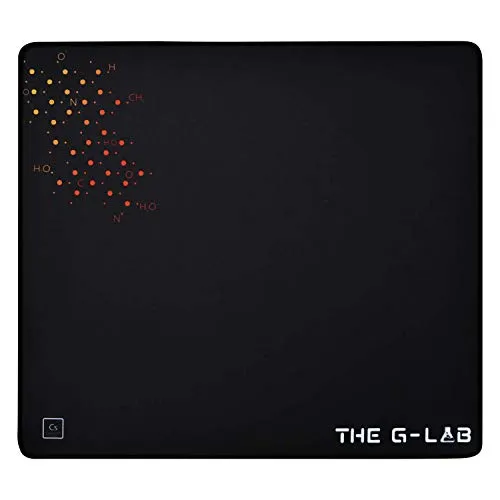 THE G-LAB - PAD CEASIUM - Großes Rutschfestes Gaming-Mauspad - Mauspads: Großes 450 x 400 mm Pad mit Control-Beschichtung für fließende Bewegungen und lebenslange Garantie für maximale Langlebigkeit.