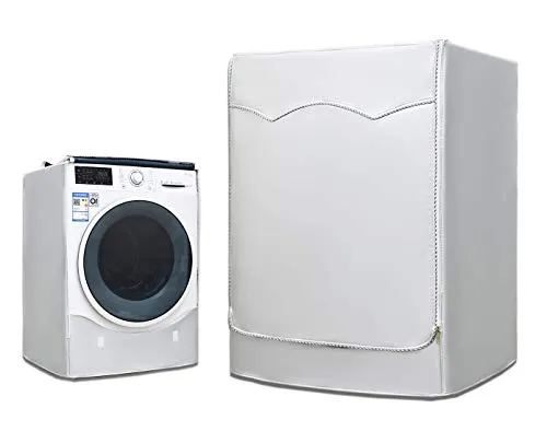 AKEfit Waschmaschinen-Abdeckung, Silber, L DY-GTBZ-L