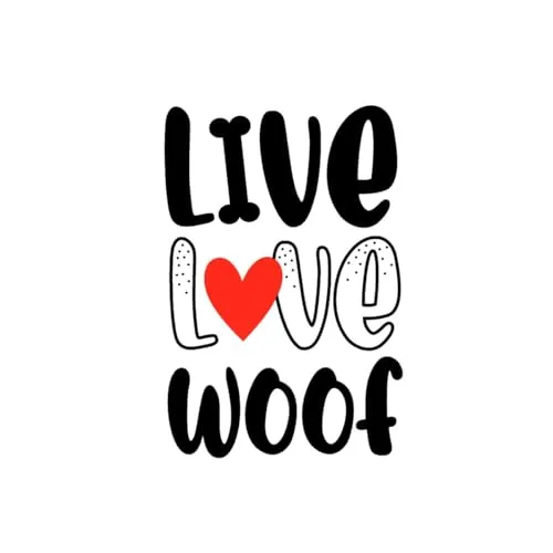 Servietten Love Woof Tierliebe Hund Haustiere Sprüche Herz weiß Deko 33x33cm 20