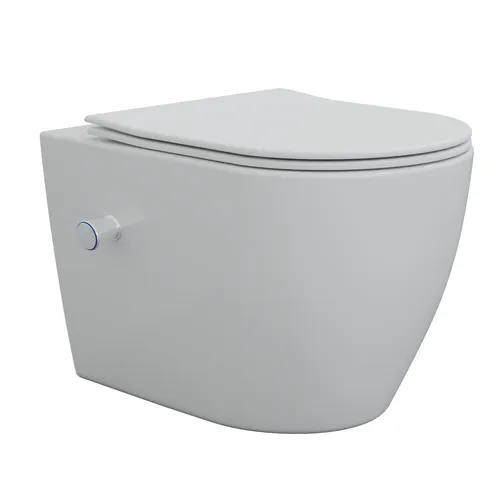 HAGO WC-Sitz HAGO24 Spülrandlos mit Bidetfunktion in weiß von ECD Germany