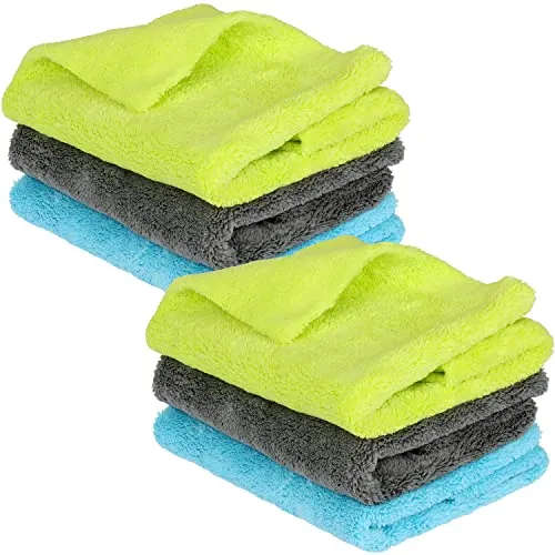 Mach1 Premium Mikrofasertücher 40x40 cm mit 550g/m² in Profiqualität– umweltfreundlich, extrem saugstark und weich – fusselfreie Allzwecktücher für Haushalt, Büro und Auto