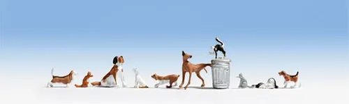 Noch 45715 Hunde und Katzen, bemalt TT neu OVP