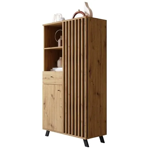 Newroom Highboard Barea aus Wildeiche
