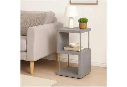 HTI-Living Regal Standregal 2 Fächer Thekla Beton in grau von HTI-Line