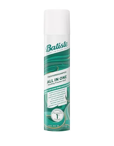Produktbild Batiste Trockenshampoo All In One, Haarpflegespray für Frische, Volumen und revitalisiertes Haar zwischen den Haarwäschen, Fruchtig Frisch, 200 ml
