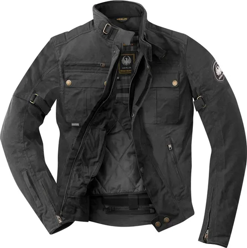 Merlin Barton II Motorrad Wachsjacke, schwarz, Größe 2XL in schwarz von Merlin Spielwaren