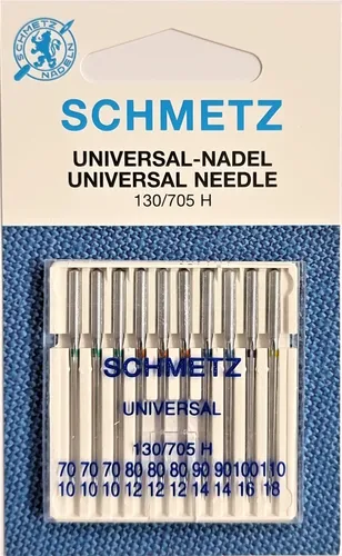 SCHMETZ Maschinen- Nadeln Universal 130/705H sortiert 70-110 10