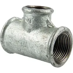 Gebo - Temperguss-gewindefitting Verzinkt T-stück Reduziert, Allseitig Ig 3/4 X 3/8 X 3/4 Zoll, Typ 130, Dvgw