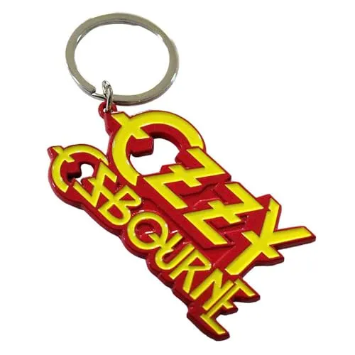 Rock Off officially licensed products Ozzy Osbourne Stacked Logo Schlüsselring Keychain One Size
