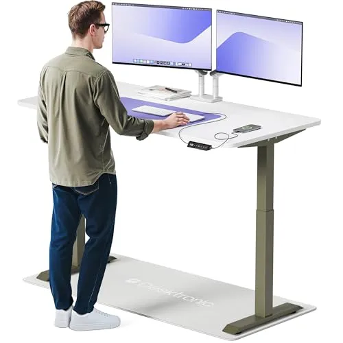 Desktronic HomeOne – Elektrisch höhenverstellbarer Schreibtisch 160 × 80 cm mit Touchscreen