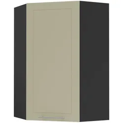 Feldmann-Wohnen Küchenhängeschrank - Creme & Schwarz, 3 Fächer - Einbauküchen-Komponenten mit Soft-Close-Funktion und eleganten Fronten in verschiedenen Farben. Ideal zur individuellen Erweiterung Ihrer Küchenzeile!