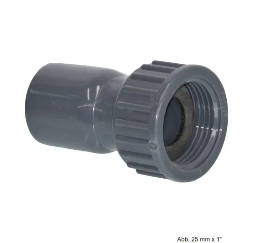 bevo Wasserrohr PVC-U 2/3 Kupplung, aus Rohr hergestellt, Klebemuffe x IG, 10 bar, 40m