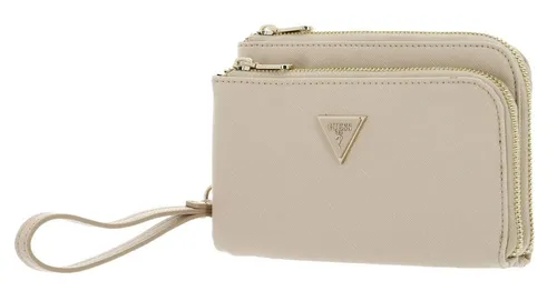 GUESS Abendtasche Double Flat Pouch - Elegante GUESS Abendtasche mit abnehmbarer Handschlaufe. Praktische Fächeraufteilung für Kreditkarten und ein geräumiges Hauptfach bieten Ordnung und Stil für jeden Anlass.