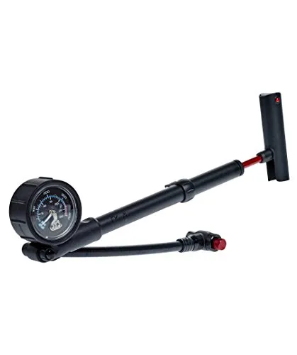 Cube RFR Dämpferpumpe schwarz - Luftpumpen mit 300 psi max. Druck, ausgestattet mit Luftablassknopf und T-förmigem Griff für maximalen Pumpkomfort.