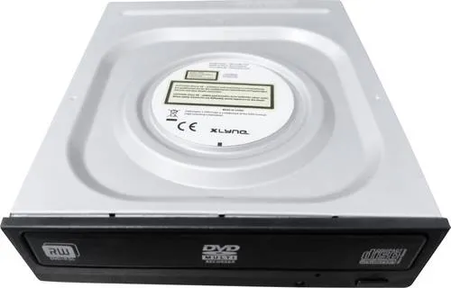 Xlyne 570504 Internes DVD-Laufwerk SATA III - Internes DVD-Laufwerk in Schwarz und Silber, ideal für schnelle Datentransfers und zuverlässige Medienwiedergabe, perfekt für Ihren PC.