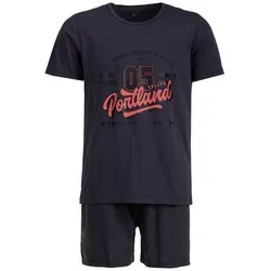 Henry Terre Schlafanzug Pyjama Set Shorty - Oregon Portland grau M