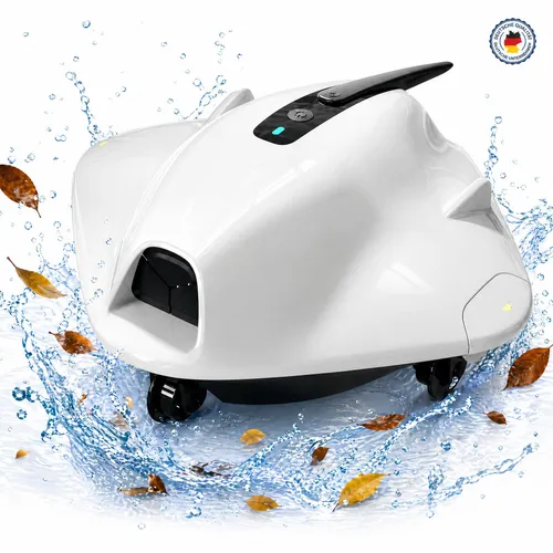 Poolroboter S2 Ultra 5000mAh – Kabelloser Poolsauger für bis zu 200 m² - Kabelloser Poolroboter mit 40W Motor und 120 Minuten Laufzeit. Effizientes Doppelfiltersystem entfernt Schmutz und sorgt für kristallklares Wasser in Aufstell- und Einbaupools.