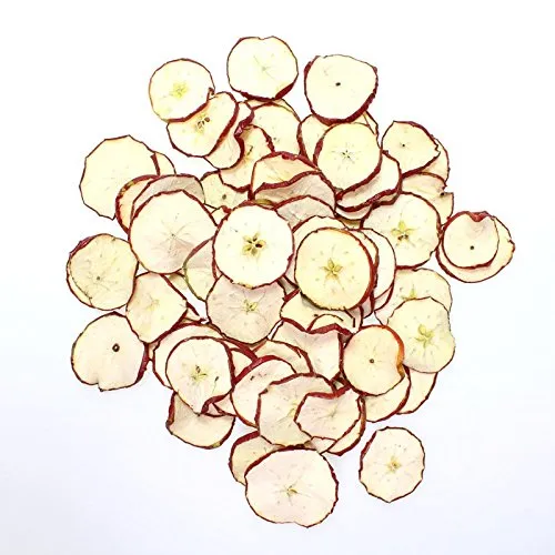 N/A echte Apfelscheiben rot Natur getrocknet 250g Deko Trockenfrüchte Advent Fruchtscheiben