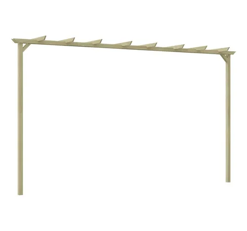 furnicato Pergola Gartenpergola aus imprägniertem Kiefernholz 360x200x60 cm - Gestalte deinen Garten mit dieser stabilen Pergola aus hochwertigem Kiefernholz. Ideal als Rankhilfe für Pflanzen oder für gemütliche Sitzbereiche. Leicht aufzubauen und langlebig für den Außenbereich.