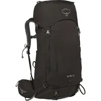 Kyte 38 Rucksack schwarz - 38 Liter für Outdoor - Trekking-Rucksack mit 38 Liter Volumen, aus recyceltem 420D-Nylon und strapazierfähiger 500D-Nylon-Unterseite, ideal für Outdoor-Aktivitäten und Sport.
