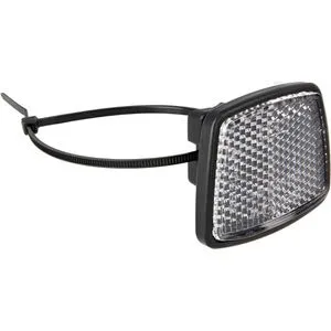 Busch+Müller Fahrrad-Reflektor 313/5K, Frontstrahler, weiß, vorne, für Lenker, StVZO-zugelassen